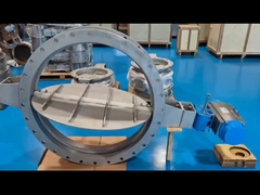 Вентиль для труб из нержавеющей стали для контроля высокотемпературных дымовых газов в трубах большого диаметра