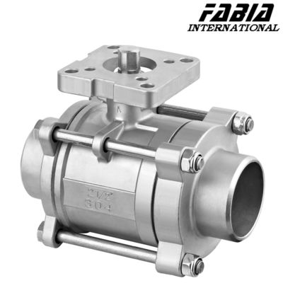 Stainless Steel Ball Valve Three-Piece Ball Valve High Pressure Resistance For Oil and Gas Industry