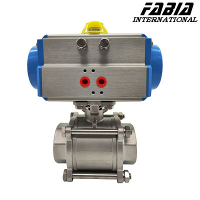 PN16 Hydraulic And Pneumatic Ball Valve  Water Vlave Two Way For Chemical Processing