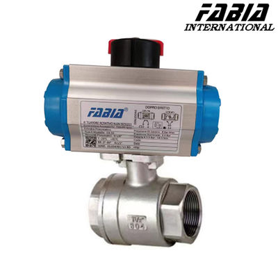 1/4 Inch 1 Inch Pneumatic High Pressure Two Piece Ball Valve With Internal Teeth