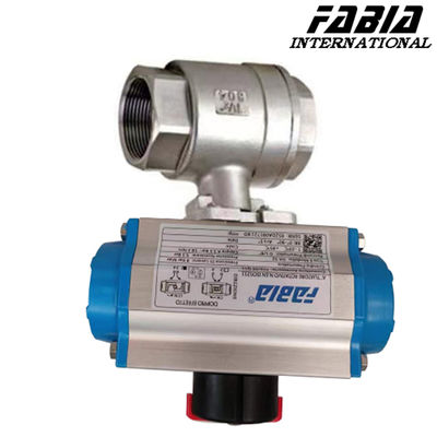 1/4 Inch 1 Inch Pneumatic High Pressure Two Piece Ball Valve With Internal Teeth