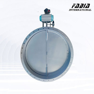 18 Inch Pneumatic Stainless Steel Flange Butterfly Valve Tight Sealing For Water Treatment And Distribution