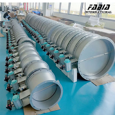 18 Inch Pneumatic Stainless Steel Flange Butterfly Valve Tight Sealing For Water Treatment And Distribution
