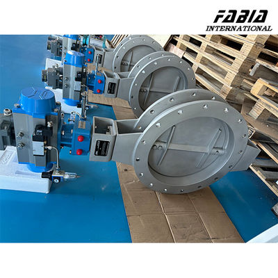 12 Inch Pneumatic Metal Seal Butterfly Valve BV Damper Tight Sealing For Power Station And Thermal Power Plant