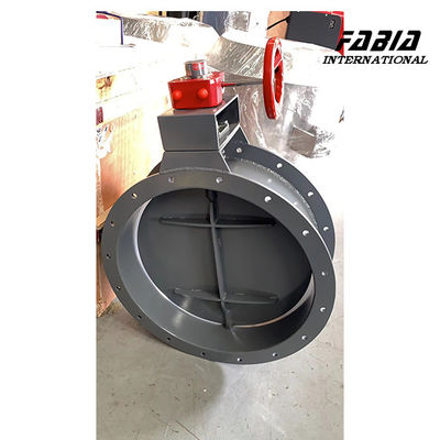 12 Inch Worm Gear Manual Butterfly Valve With Flange Connection And Soft Sealing