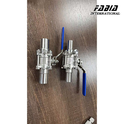 Manual Three-piece Ball Valve With Purge Port For Purging Reaction Vessels