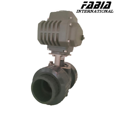 Electric PVC Soft Seal Industrial Ball Valve For Oil Gas Water Chemical