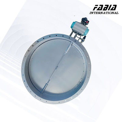 18 Inch Pneumatic Stainless Steel Flange Butterfly Valve Tight Sealing For Water Treatment And Distribution