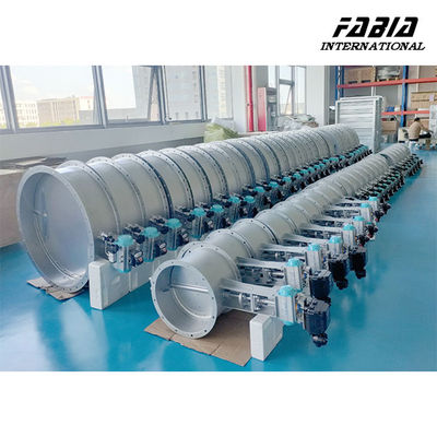 18 Inch Pneumatic Stainless Steel Flange Butterfly Valve Tight Sealing For Water Treatment And Distribution