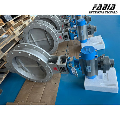 12 Inch Pneumatic Metal Seal Butterfly Valve BV Damper Tight Sealing For Power Station And Thermal Power Plant