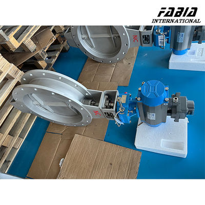 12 Inch Pneumatic Metal Seal Butterfly Valve BV Damper Tight Sealing For Power Station And Thermal Power Plant