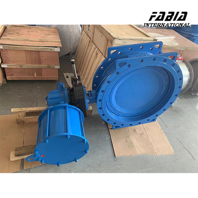 16 Inch Forklift Pneumatic Hard Seal Butterfly Valve For Petrochemical Industry