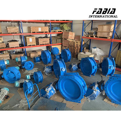 16 Inch Forklift Pneumatic Hard Seal Butterfly Valve For Petrochemical Industry